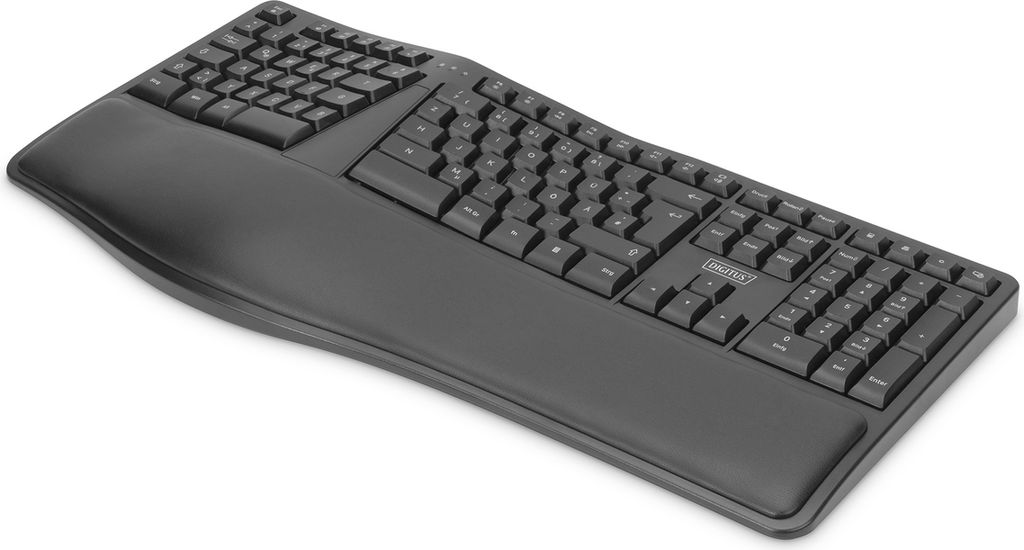 Digitus Ergonomische Tastatur, kabellos, 2,4 GHz Immagine del prodotto 