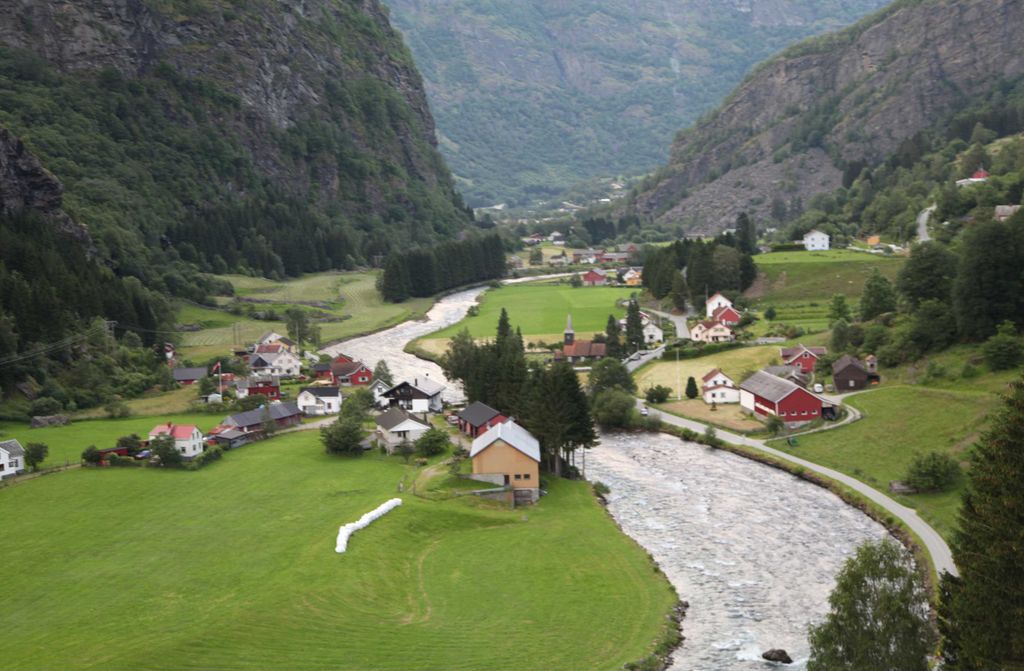 hansepuzzle 37096 - Norwegen Puzzle, 500 Teile, Natur, 46,0 x 30,0cm mit hochwertiger Aufbewahrung, Kartonbox und wiederverschließbarem Beutel