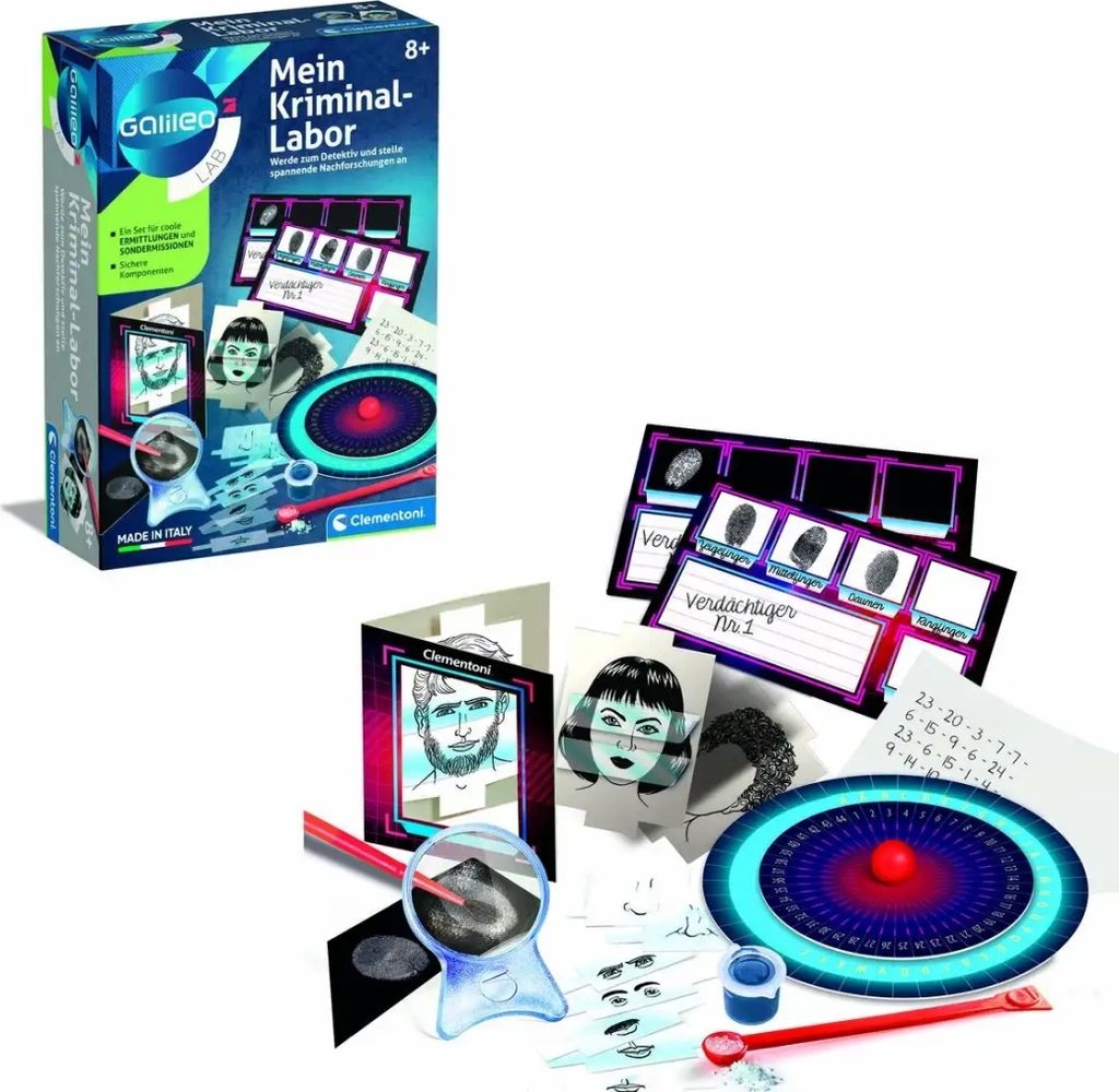 Mein Kriminal-Labor, Experimentierkasten Produktbild 