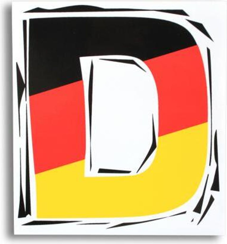 Aufkleber Auto-Aufkleber - D = Deutschland - 301048 versch. Größen Größe - 6,5cm x 7cm
