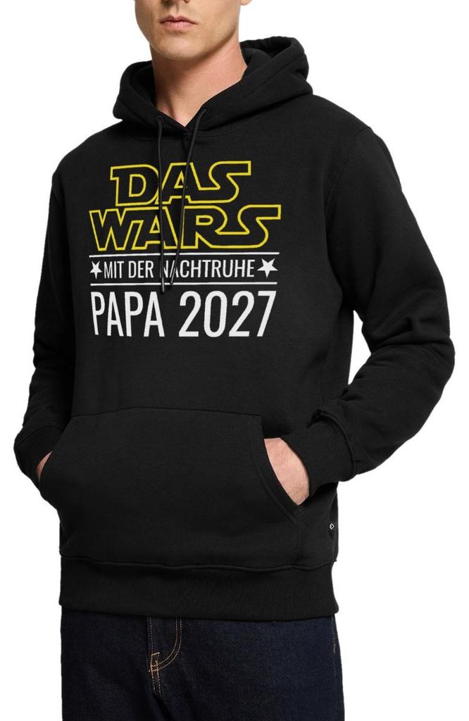 Spreadshirt Das Wars Mit Der Nachtruhe Papa 2027 Herren Premium Hoodie, M, Schwarz
