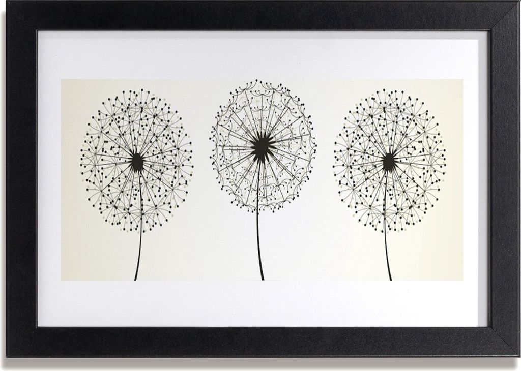 Bild 30x20 MDF-Rahmen Wandkunst Blumen Pflanzen Natur