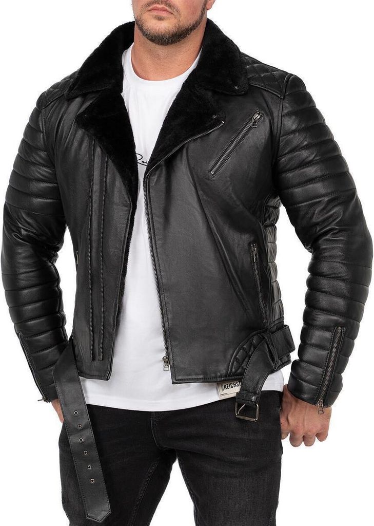 Reichstadt Herren Jacke RS008LUX - Schwarz - Black Zipper XS