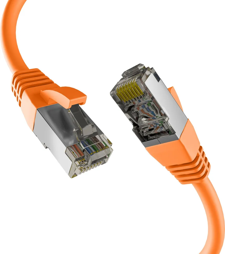 Offerta Cavo EFB Cat8.1 40Gbps 0.50m | Ethernet Arancione S/FTP