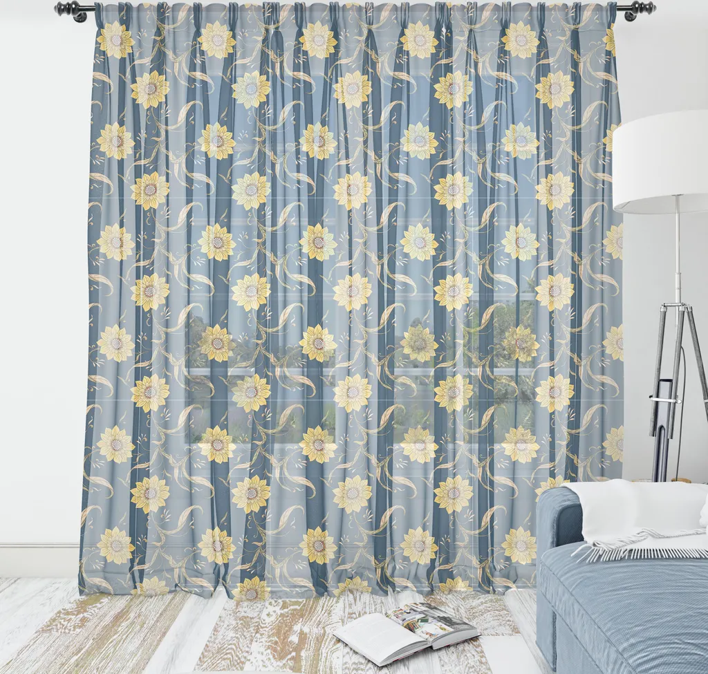 Arazzo Girasole ABAKUHAUS 160x274 - Tessuto Satinato Effetto Seta