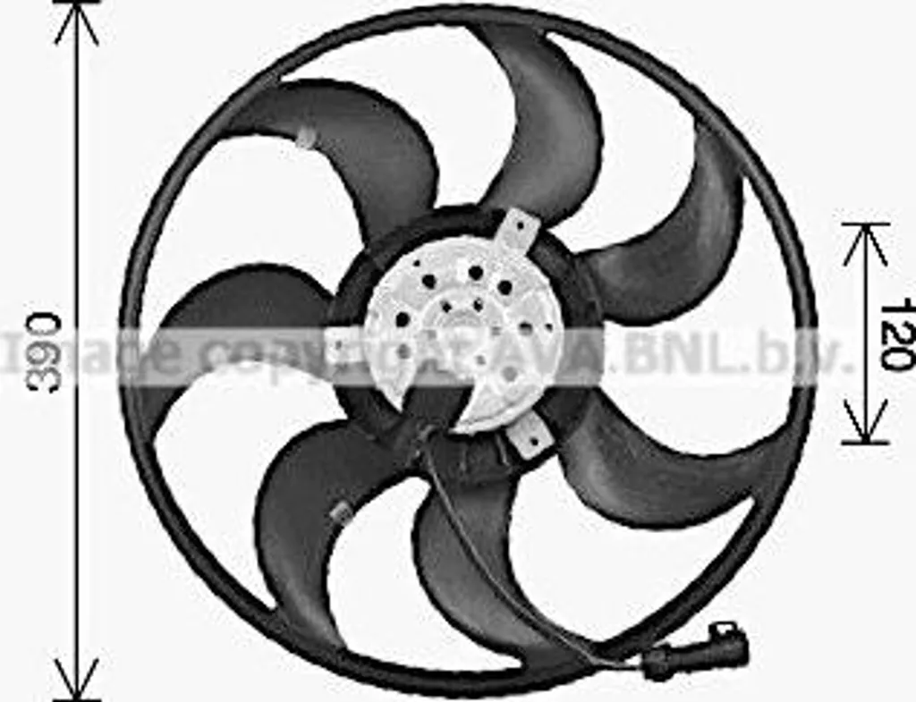 Ventilateur de refroidissement moteur pour Astra H et Zafira OE 13207167