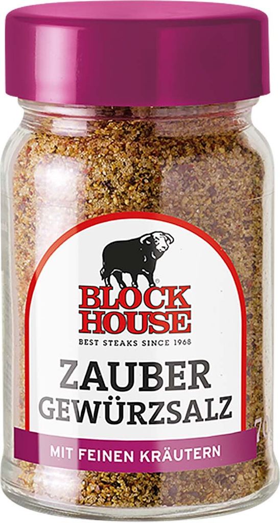 BLOCK HOUSE Zaubergewürz Salz, 70g Glas Produktbild 