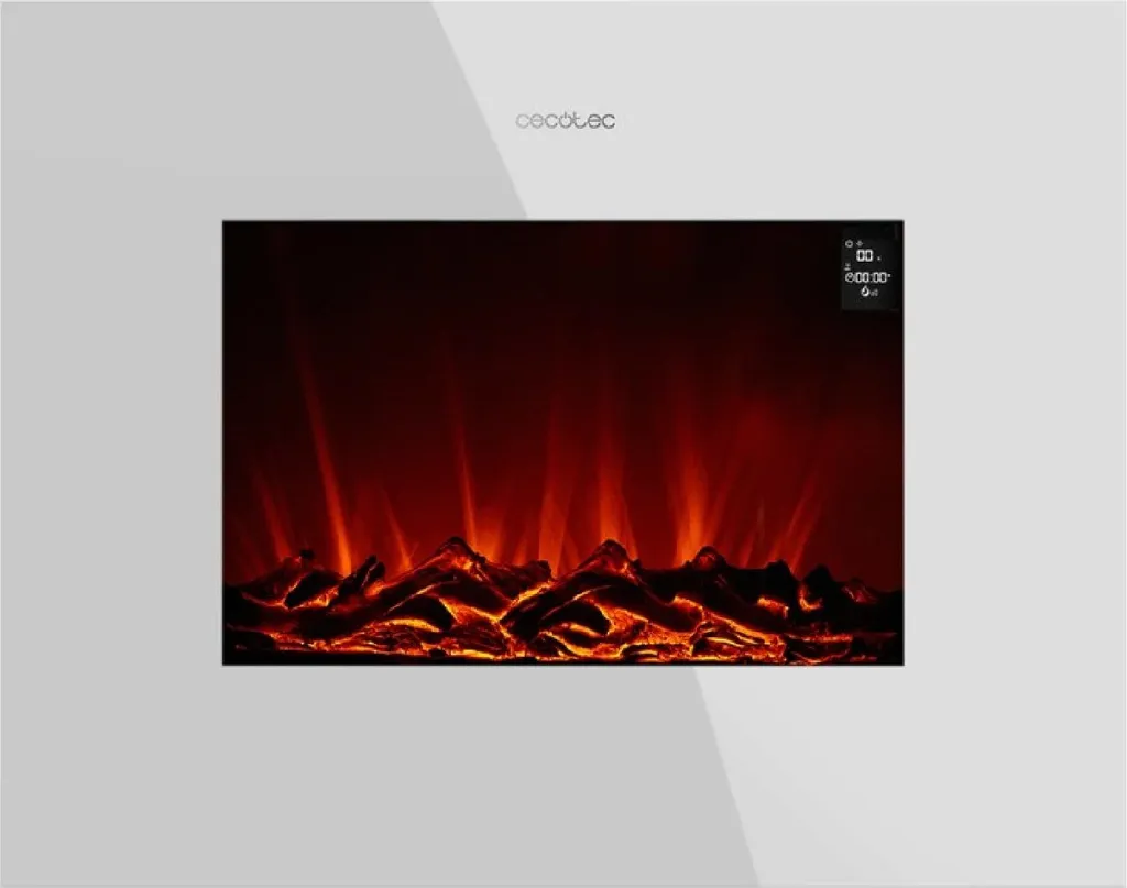 Cecotec ReadyWarm 2690 Camino Elettrico Wi-Fi 2000W Bianco Design