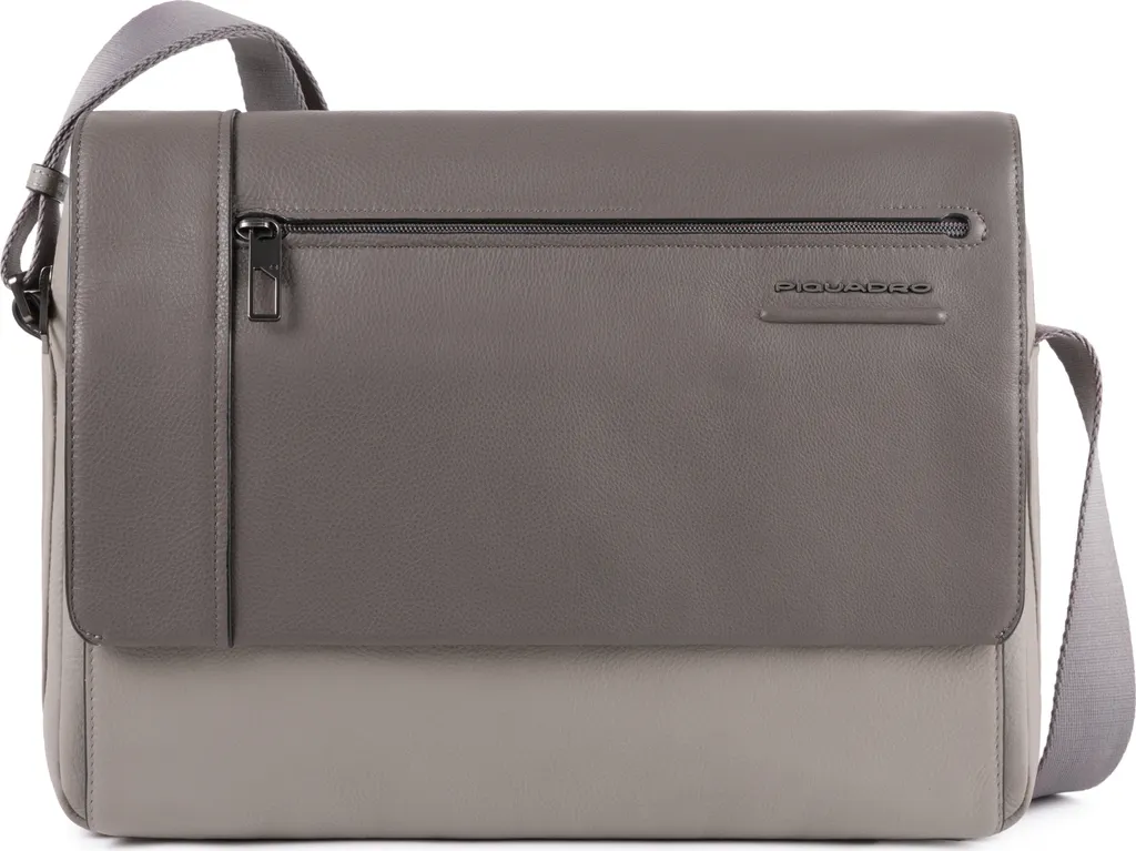 Porte-documents A4 Piquadro CA4639AO Gris en cuir véritable de luxe