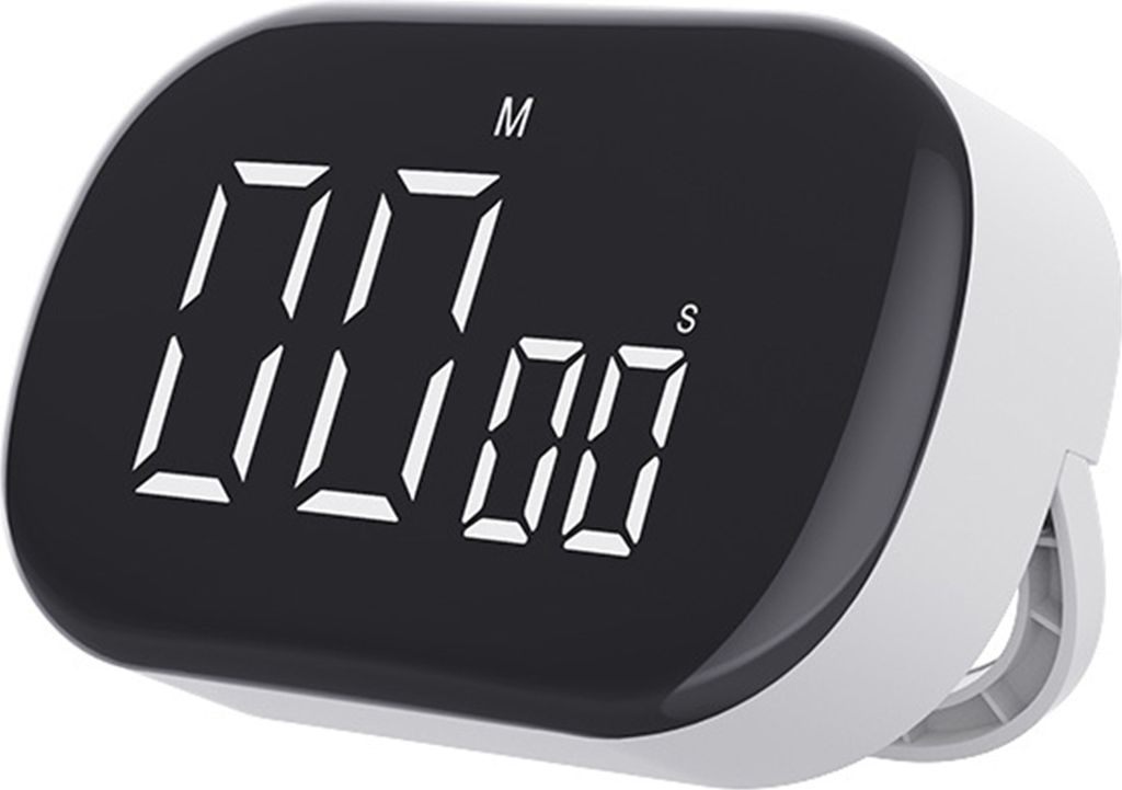 Digitaler Timer, groß, einfach einzurichten, LED-Anzeige, vielseitig, magnetisch, Ablesetimer für Aufgaben, Arbeit, Studium, Küche, Kochen