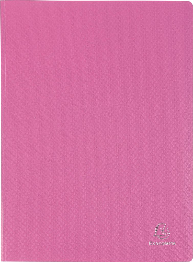 Exacompta Sichtmappe 88227E A4 PP 20Hüllen rosa