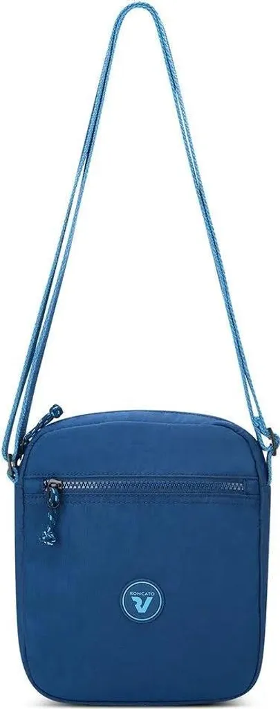 Borsa Uomo Roncato Rolling Blu - Tracolla Organizzata per Pendolari