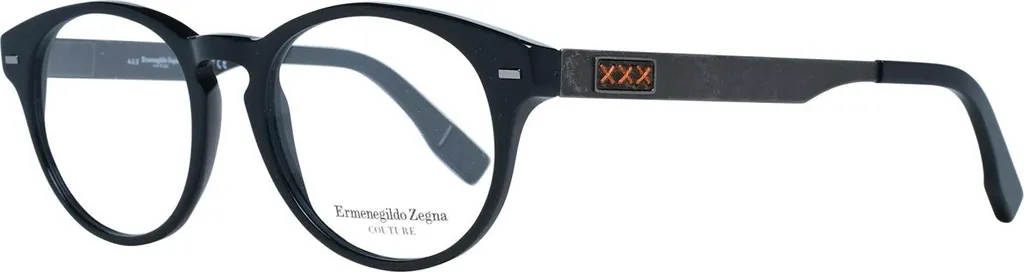 Zegna Couture ZC5008 001 Montature Uomo - Black Round Luxury Eyewear