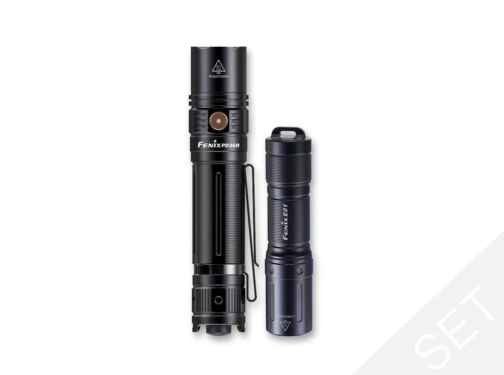 Lampe torche LED Fenix PD36R rechargeable USB-C pour l'hiver et extérieur