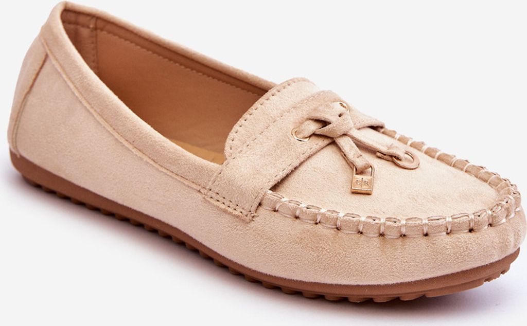 Klassische Wildleder-Loafer Beige Good Time 37 Produktbild 2