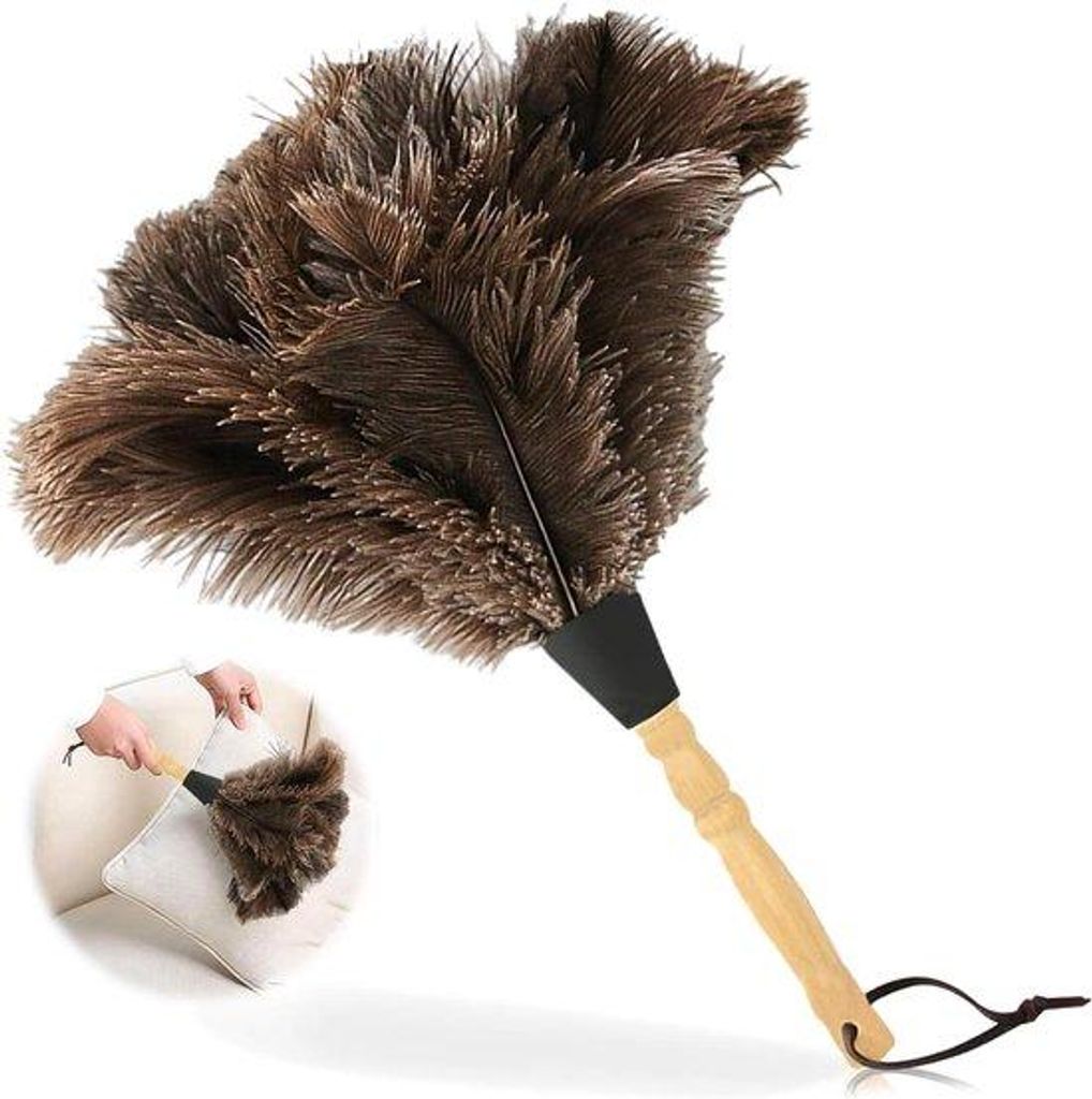 Staubtuch 34cm Antistatisch Holzgriff
