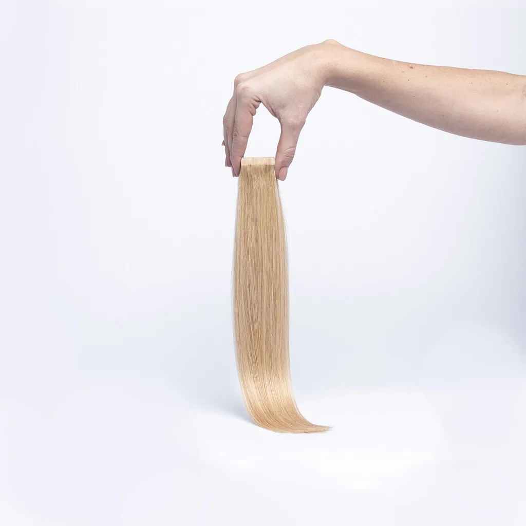 Extensions Naturelles Blond Doré 40 cm : Volume et Brillance Incomparables