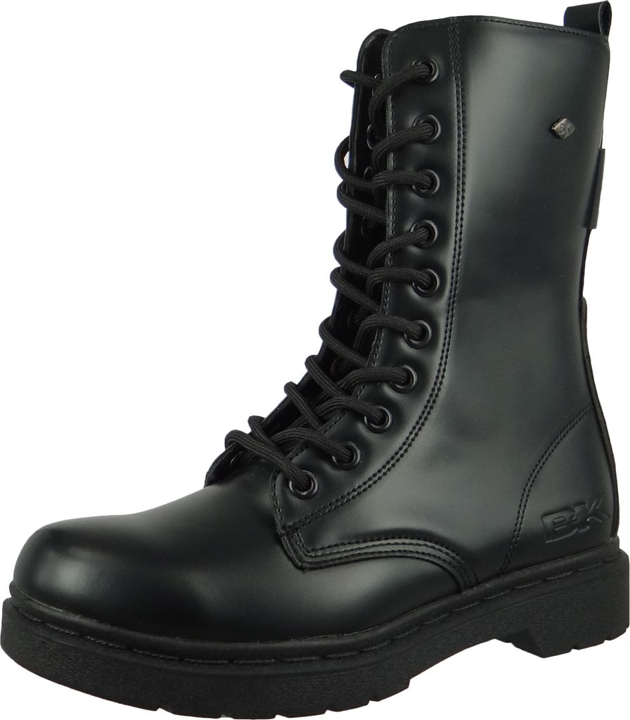 British Knights Damen Elegante Stiefelette Blake High B48-3636 Schwarz