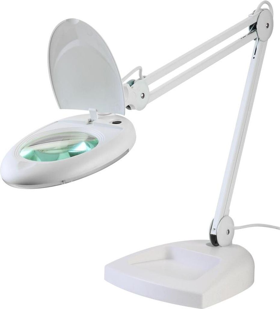 LED-Lupenleuchte 5D mit Standfuss 80 LEDs ZD-140 Produktbild 
