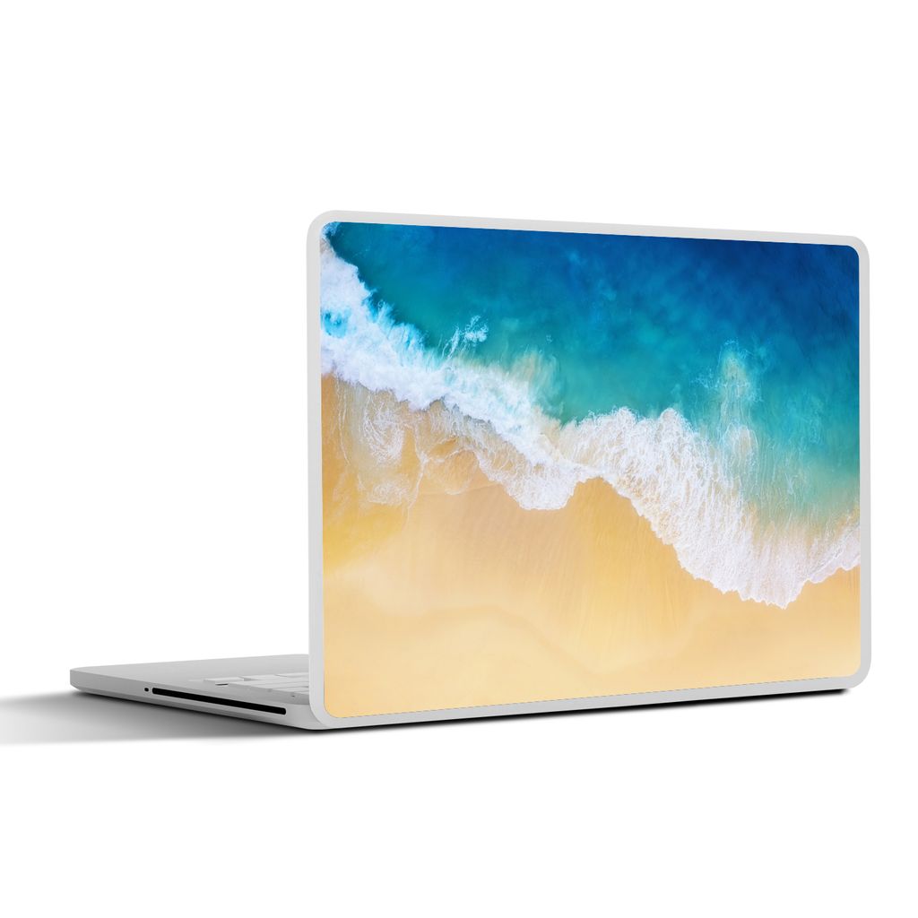 MuchoWow Laptop Aufkleber Sticker Cover Strand - Meer - Golf - Sand 40x30 cm - Laptop Dekoration - Selbstklebend