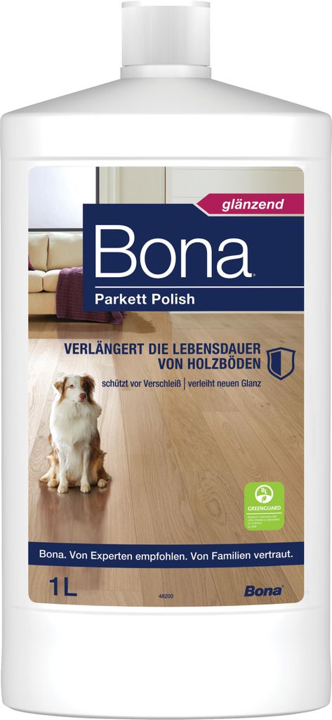 Bona Parkett Polish Glänzend 1 L sorgt für einen schönen Produktbild 