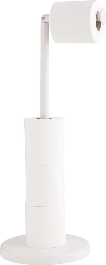 FILANO Porta Carta Igienica Bianco con Contenitore 55,5 cm | Piantana
