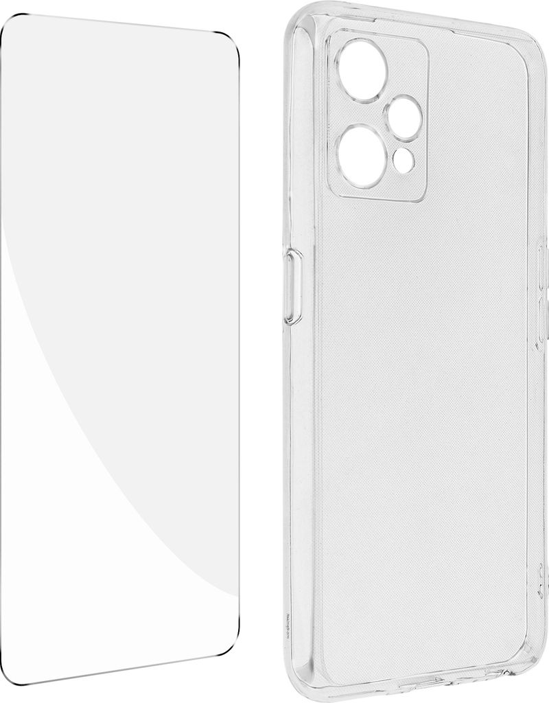 Avizar, 360° Schutz-Set für Realme 9 Pro Plus: Hülle + Folie, Transparent