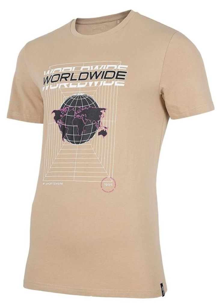 4F - "H4Z22 TSM029" T-Shirt für Herren MR459 (M) (Beige)