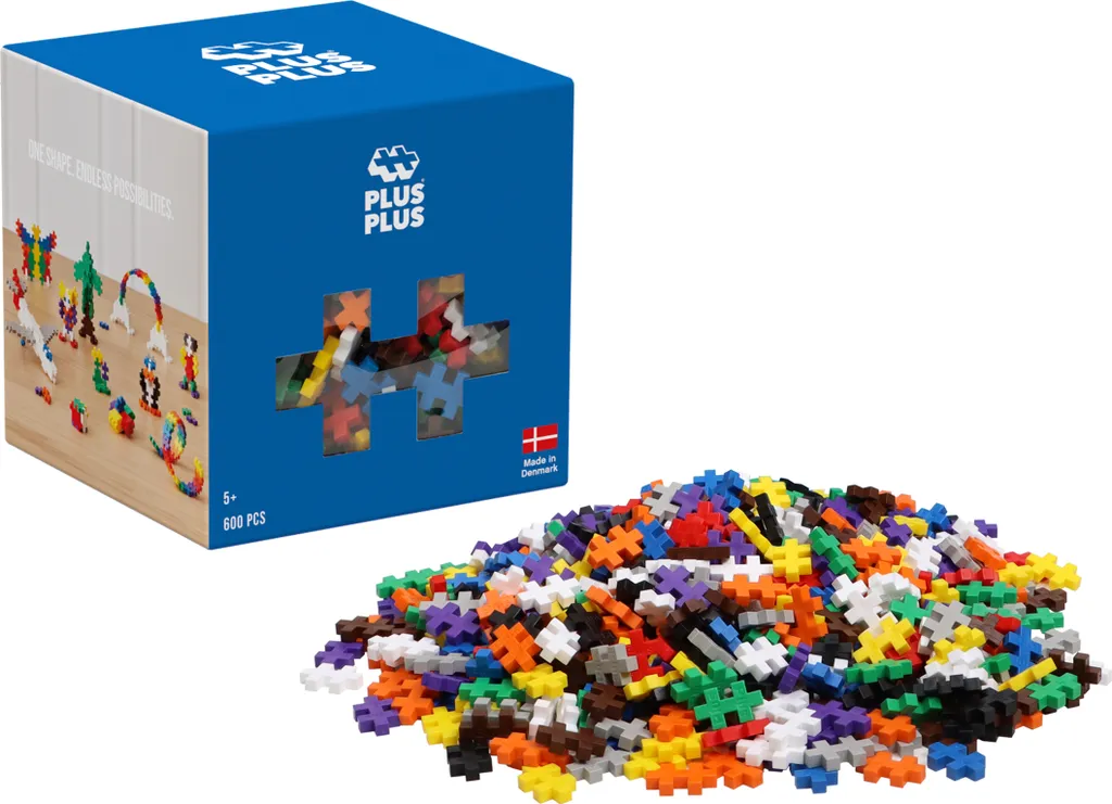 Plus-Plus Basic 600 Pièces 3310 Construction 2D et 3D Multicolore 600el - 14