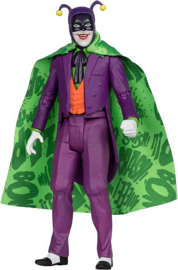 McFarlane Toys - DC Retro Actionfigur und Fahrzeug Batman 66 Batmobil with Joker (Gold Label)