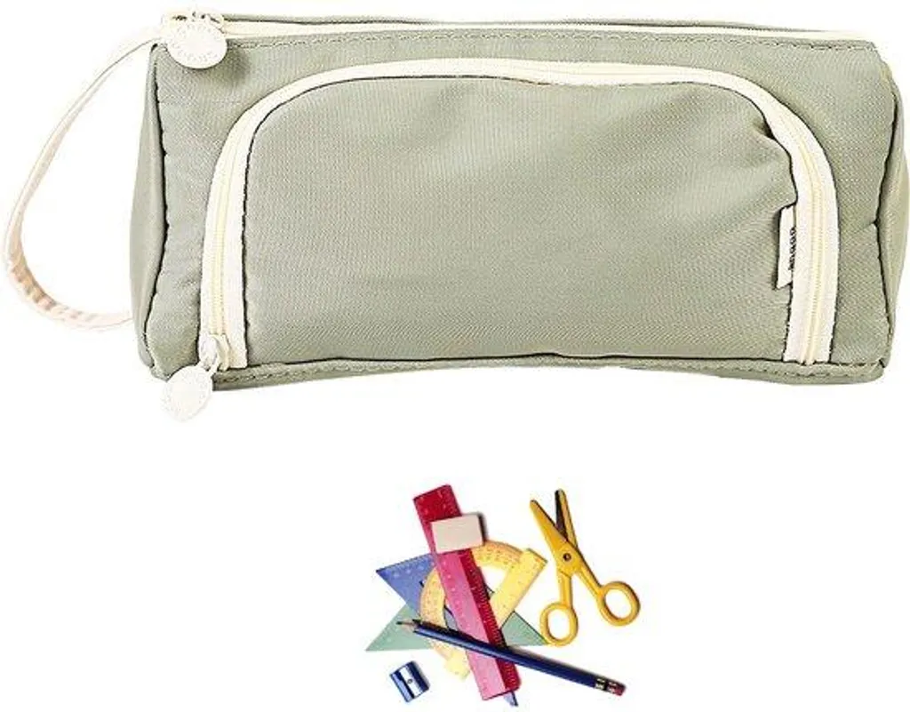Trousse de rangement double pour fournitures scolaires et adultes