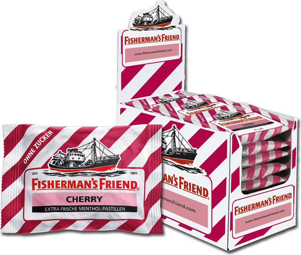 Fisherman's Friend Wild Cherry ohne Zucker 24 x 25 g Produktbild 