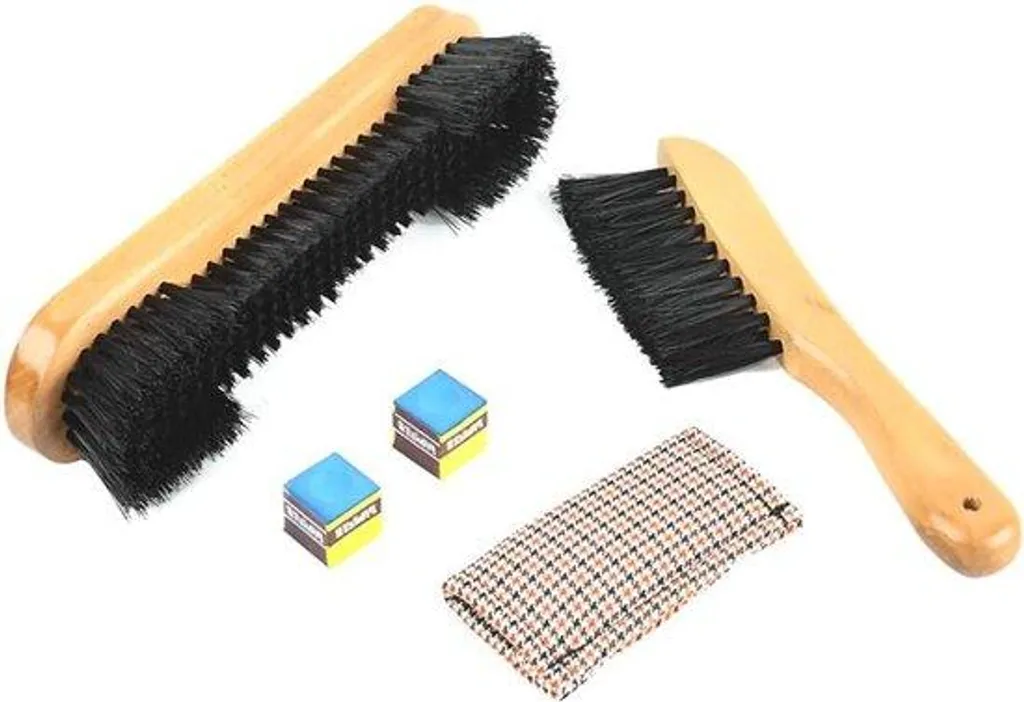 Kit de nettoyage billard américain en bois massif et nylon de qualité