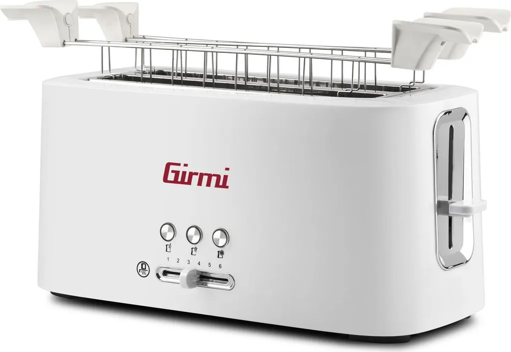 Grille-pain XL Girmi TP91 blanc pour ne plus brûler vos sandwichs