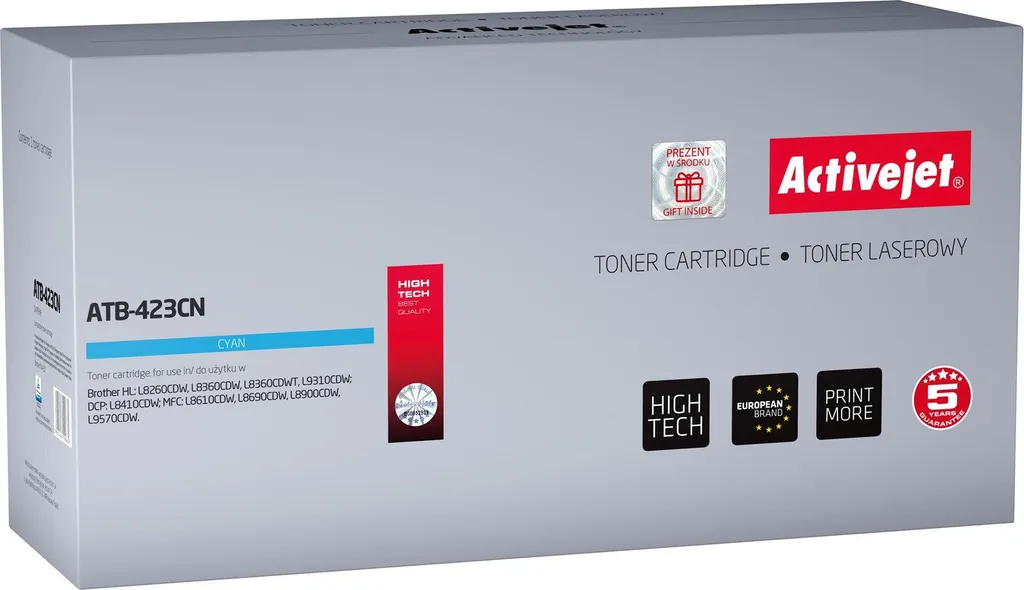 Imprimez 4000 pages en couleur avec le toner cyan ATB-423CN pour Brother