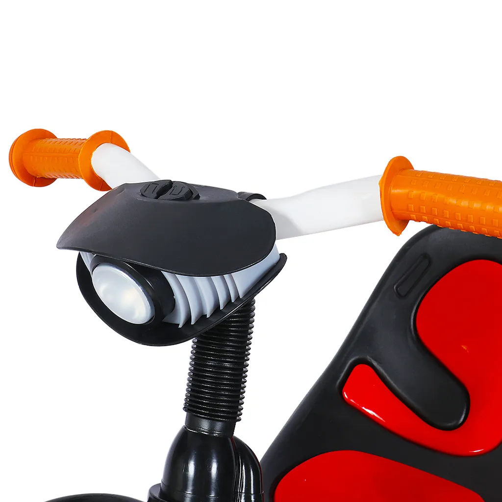 Tricycle Enfants Robuste avec Repose-pieds Intégré Coloris Blanc Rouge - 8