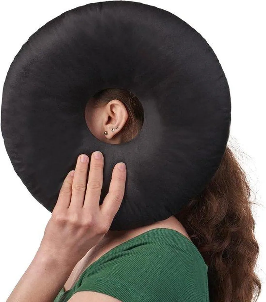 Oreiller anti-douleur oreille - Rembourrage ajustable et forme croissant