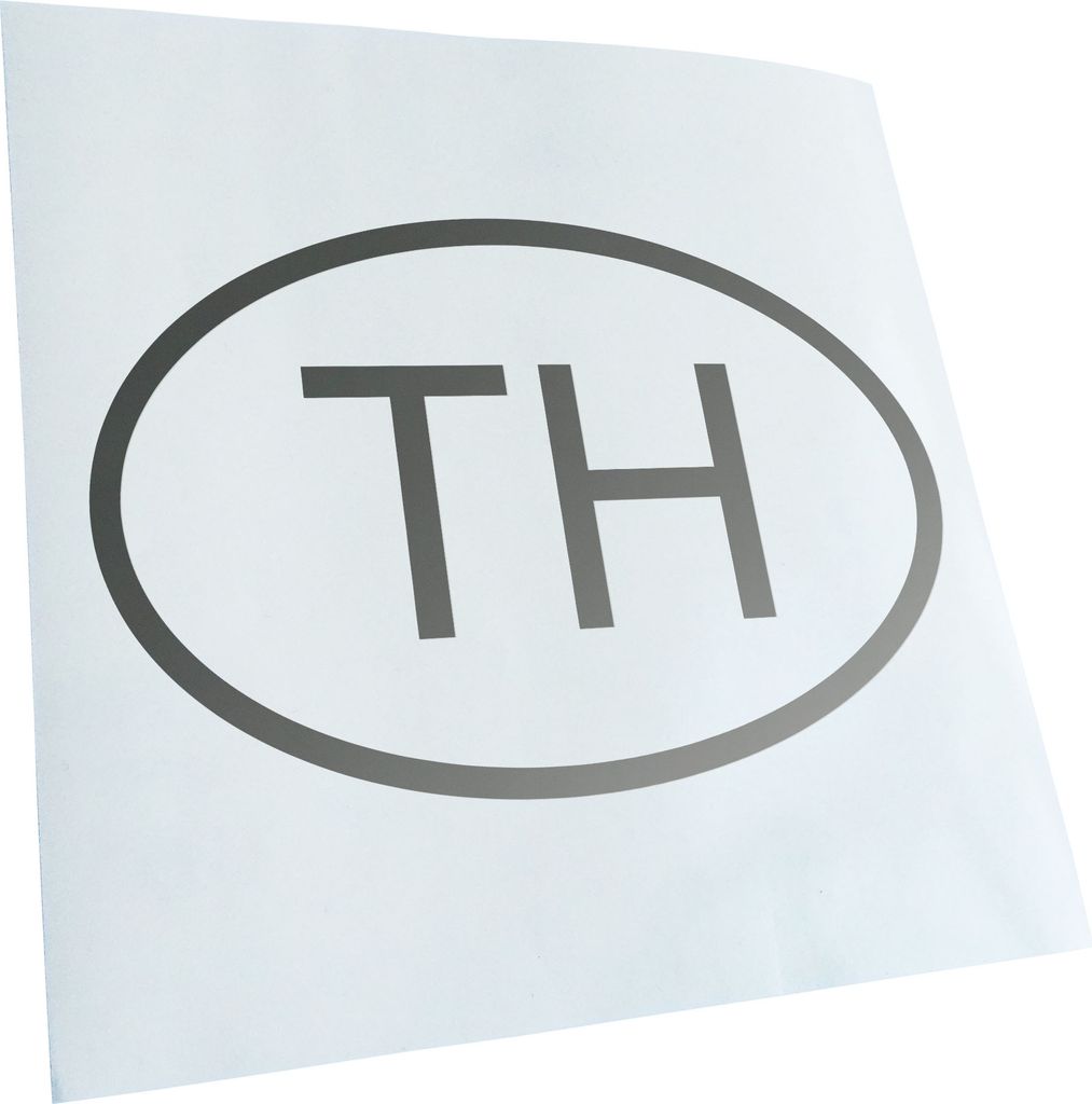 Kiwistar - Autoaufkleber - Thailand TH Heckscheibe - Aufkleber für Auto Kfz Fahrrad, LKW, Truck Mofa