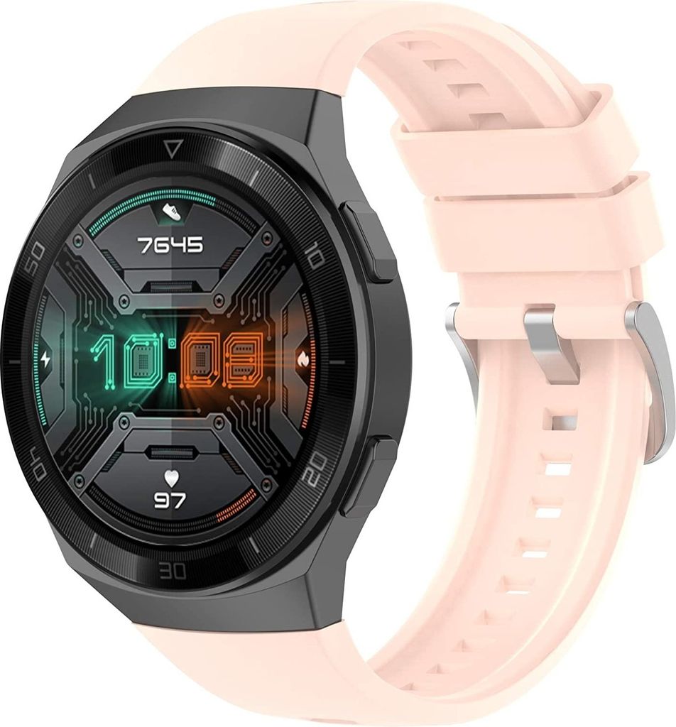 Strap-it Huawei Watch GT 2e Silikonarmband (Hellrosa)