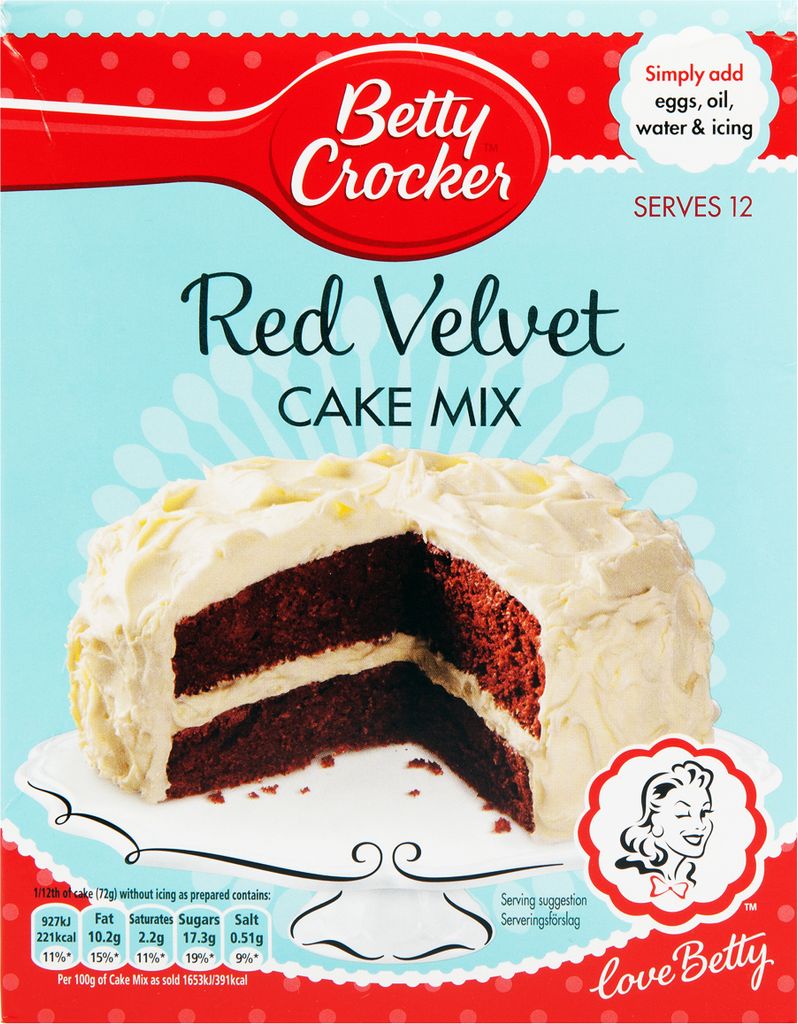 Betty Crocker Cake Mix Red Velvet (6 x 425g)