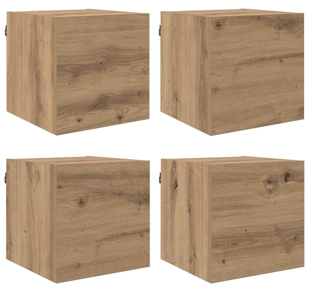 vidaXL Wandmontiertes TV-Regal Artisan-Eiche 30,5 x 30 x 30 cm