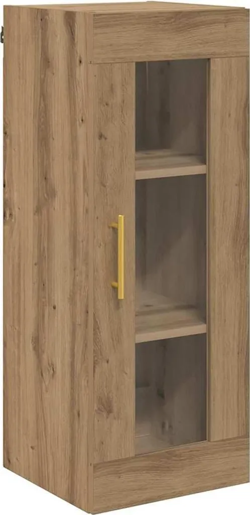 SYFAX™ Mobiletto Bagno Rovere 34,5x90 cm | Sicuro e Capiente per Famiglia