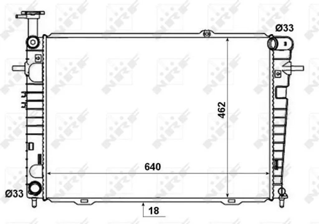 Radiateur de Refroidissement Moteur pour SUV Sportage et Hyundai Tucson 2.0