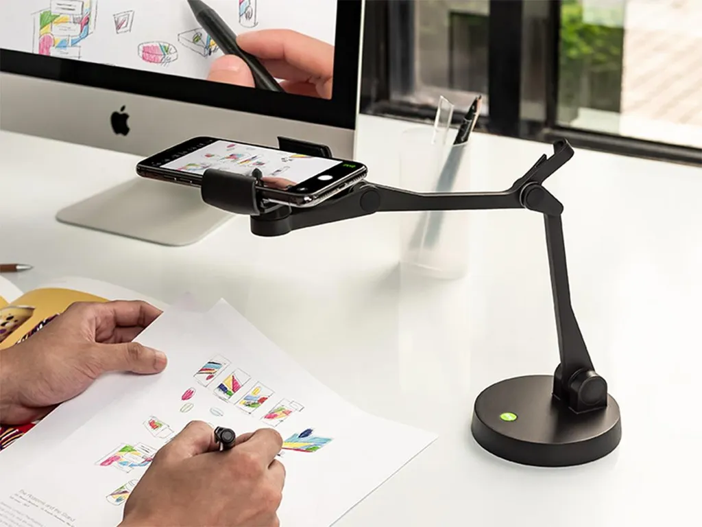 Ipevo SMZ Uplift Support Mobile Noir Ajustable en Aluminium Robuste - 10