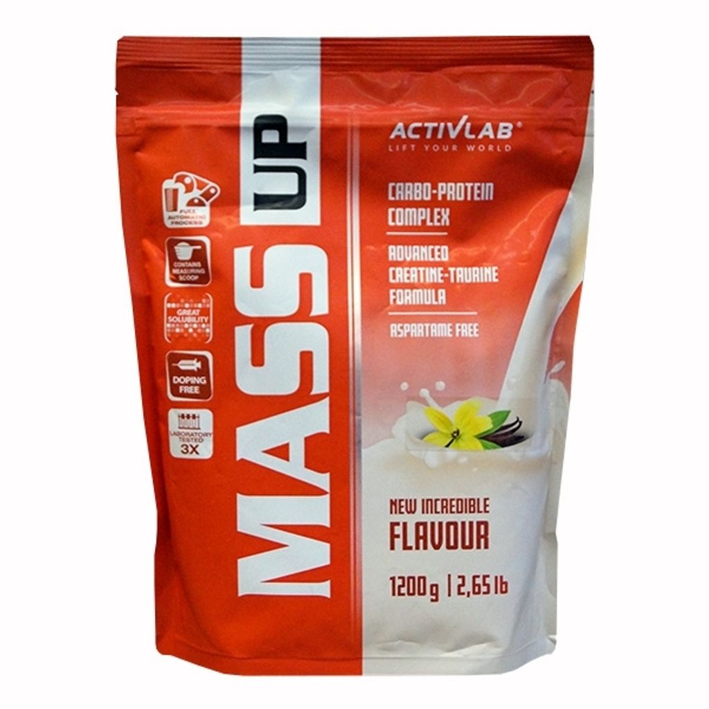 Proteine in polvere alla vaniglia 1200 g Mass Up Immagine del prodotto 