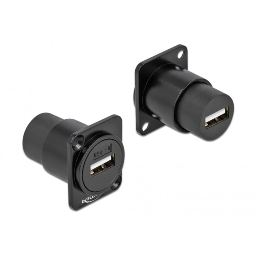 DELOCK D-Typ Modul USB 2.0 Typ-A Buchse zu Buchse