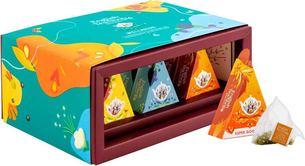 ETS - Tee Geschenk "Wellness", Tee Kollektion, BIO, 12 Pyramiden Beutel