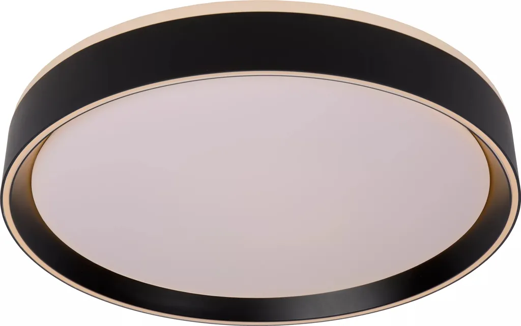 Plafonnier Circulaire LED Noir 24W NURIA 40 cm - Luminaire de Salon Moderne