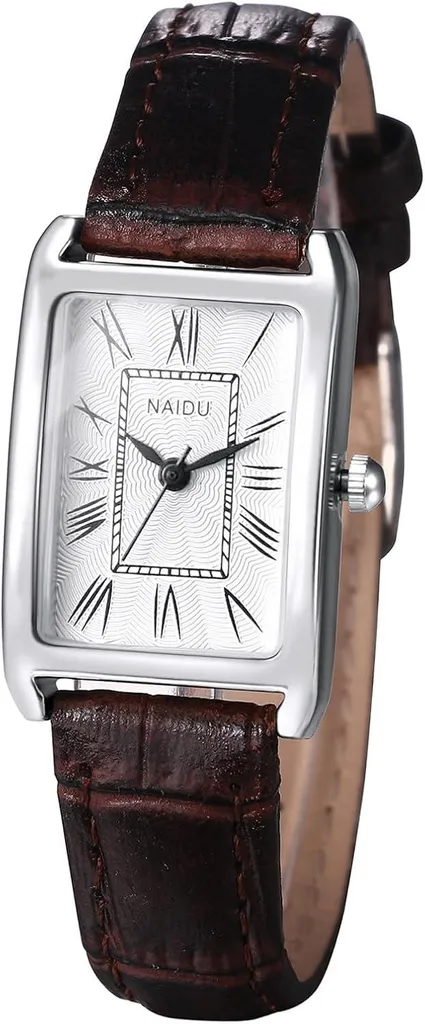 Orologio da Polso Donna Quadrato: Cinturino Pelle e Stile Romano Retrò