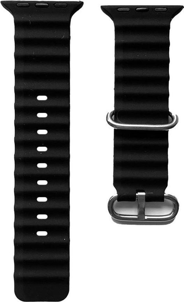 Armband für Apple Watch Ultra 49mm/ Watch 45/44mm (Series 4 - 10)/ 42mm (Series 1 - 3) Sporty Black